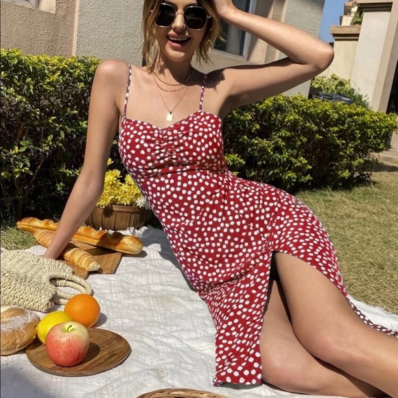 Floral spaghetti strap dress - Picture 1 of 2